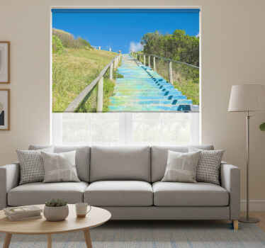 Rolgordijn woonkamer la pedrera strand - TenStickers