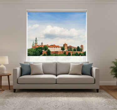 Rolgordijn woonkamer koninklijk kasteel in krakau - TenStickers