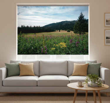 Rolgordijn woonkamer tatra park in de lente - TenStickers