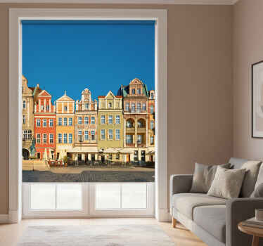 Rolgordijn woonkamer poznań marktplein - TenStickers