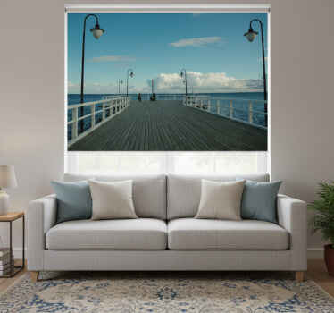 Rolgordijn woonkamer molo in sopot - TenStickers