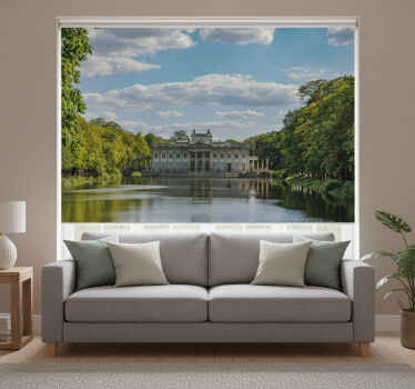 Rolgordijn woonkamer Łazienki park in warschau - TenStickers