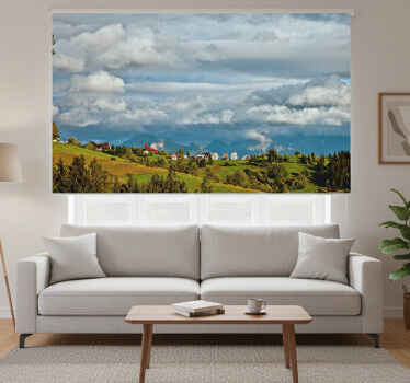 Rolgordijn woonkamer tatry landschap - TenStickers