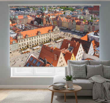 Rolgordijn woonkamer wrocław - TenStickers