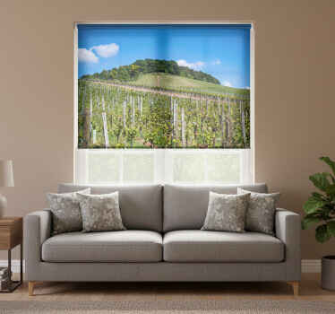 Rolgordijn woonkamer wijnweide - TenStickers