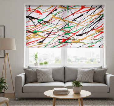 Rolgordijn woonkamer splash gestructureerde tint - TenStickers