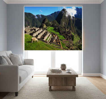 Rolgordijn woonkamer indigenous park - TenStickers