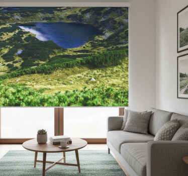 Rolgordijn woonkamer groen poolse tatra - TenStickers