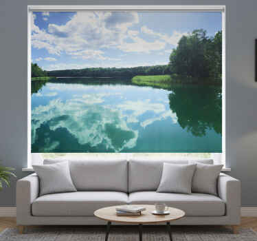 Rolgordijn woonkamer mazurisch meer polen - TenStickers