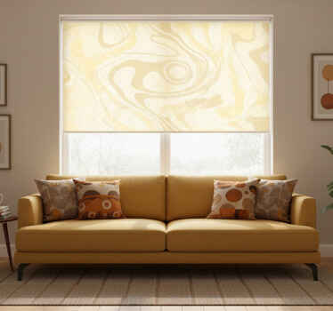 Rolgordijn woonkamer 70's pop cirkels - TenStickers