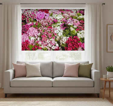 Rolgordijn woonkamer verschillende gekleurde knoppen - TenStickers