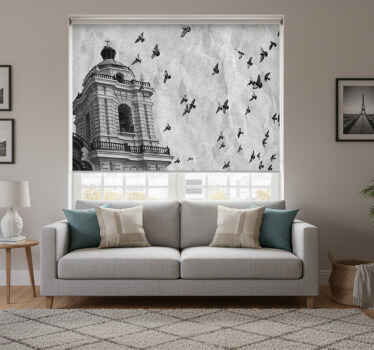 Rolgordijn woonkamer historisch centrum van lima - TenStickers