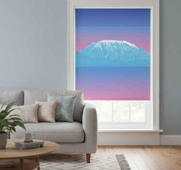 Estor enrollable salón kilimanjaro lona retro - TenVinilo