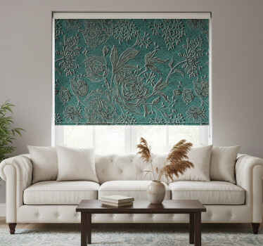 Estor enrollable salón flora oriental - TenVinilo