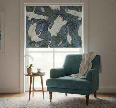 Estor enrollable salón adornos de estilo oriental - TenVinilo