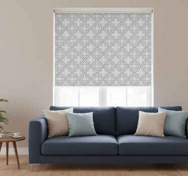 Estore de rolo cinzento azulejos portugueses cinzentos - TenStickers