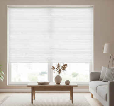 Estore de rolo cinzento madeira branca estilosa - TenStickers