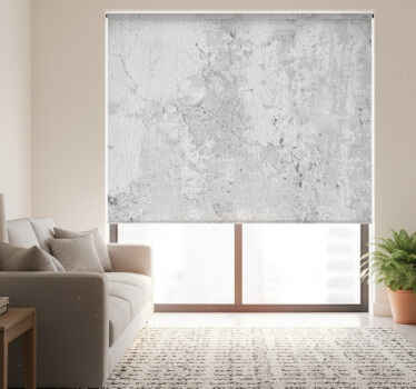 Grå rullegardin med lys beton effekt - TenStickers
