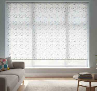 Estore de rolo cinzento estilo nórdico com pontos coloridos - TenStickers