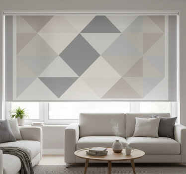 Estore de rolo cinzento triângulos cinza pantone - TenStickers