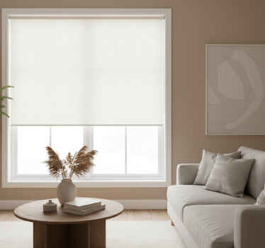 White window blind rectangular cloud dancer - TenStickers