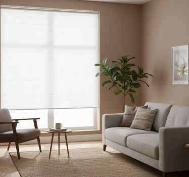 White window blind simple tiles - TenStickers