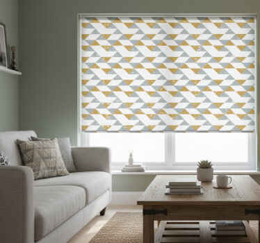 White window blind in kitchen geometric style - TenStickers