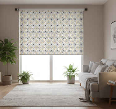 Estore de rolo bege azulejos retro para cozinha - TenStickers