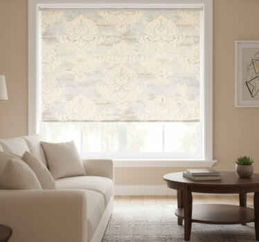 Estore de rolo bege com estampa de mosaico creme - TenStickers