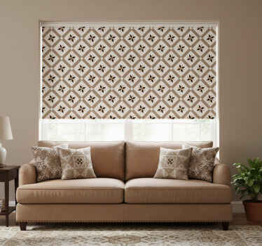 Estore de rolo bege marrom hidráulico - TenStickers