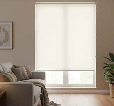Beige roller blind in cream color - TenStickers