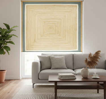 Estor enrollable beige efecto patrón túnel - TenVinilo