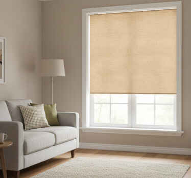 Estor enrollable beige textura de yute natural - TenVinilo