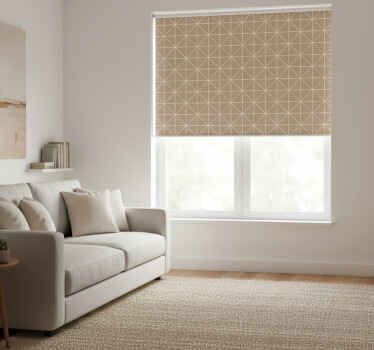 Estor enrollable beige azulejo beige estampado - TenVinilo