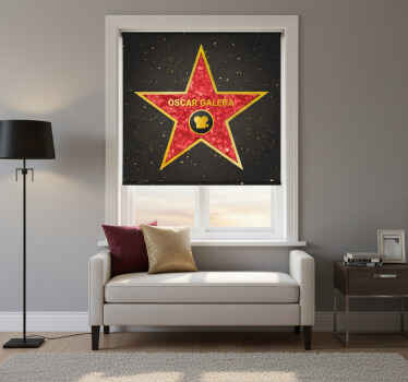 Blind bedroom customizable hollywood star accent - TenStickers