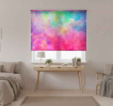 Estor enrollable habitación colores artísticos - TenVinilo