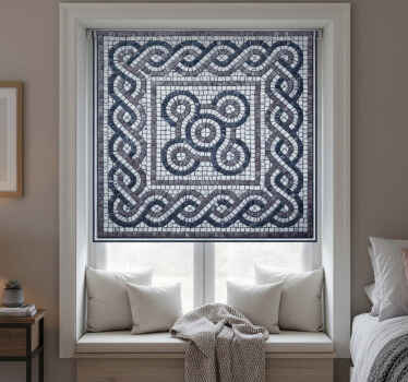 Estor enrollable habitación mosaico de piedras - TenVinilo