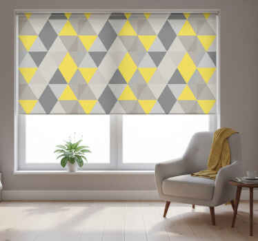 Estor enrollable habitación triángulos pantone - TenVinilo