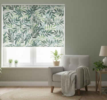 Estor enrollable habitación fondo natural - TenVinilo