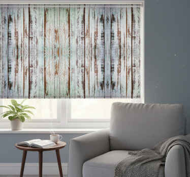 Estor enrollable habitación madera estripada - TenVinilo