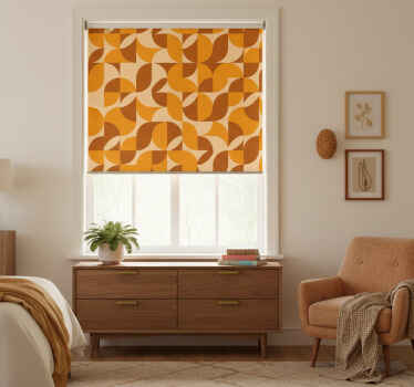 Estor enrollable habitación estilo retro - TenVinilo