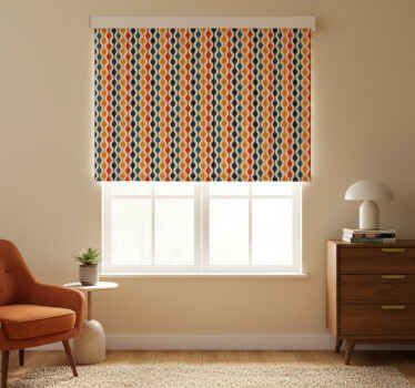 Estor enrollable habitación olas de los 70 - TenVinilo