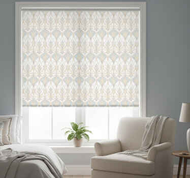 Estor enrollable habitación patrón floral botánico retro - TenVinilo