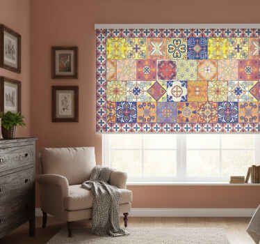 Estor enrollable habitación mexicano - TenVinilo