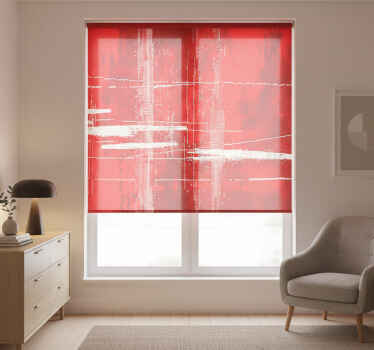 Estor enrollable habitación patrón líneas modernas - TenVinilo