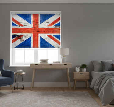 Estor enrollable habitación estilo urbano bandera uk - TenVinilo
