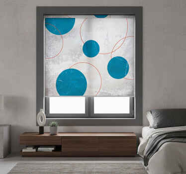 Estor enrollable habitación diseño brutalista - TenVinilo