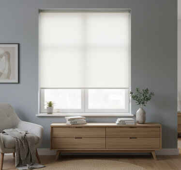 Estor enrollable blanco color danzón de nubes - TenVinilo