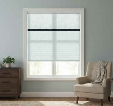 White window blind white tiles - TenStickers