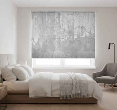 Estore de rolo cinzento papel de parede estilo concreto - TenStickers